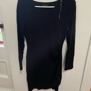 Mini black glitter dress